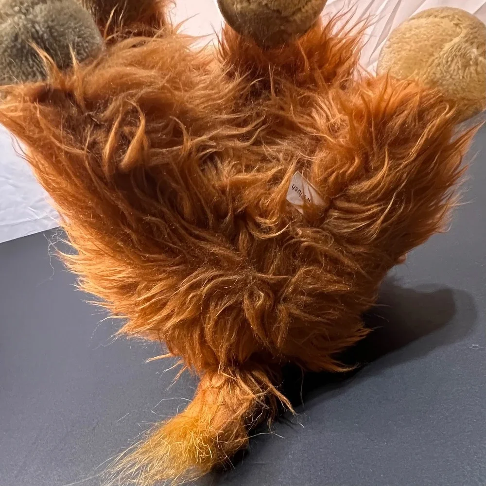 Unbranded Highland Cow Plush‎ Kids Ginger NWOT Shaggy Stuffed Animal Toy